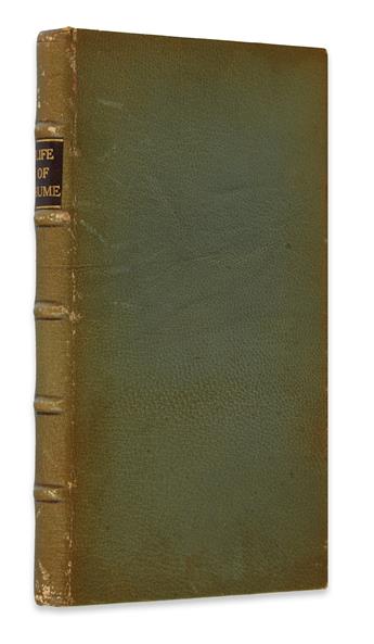 HUME, DAVID. The Life of David Hume Esq. written by Himself.  1777